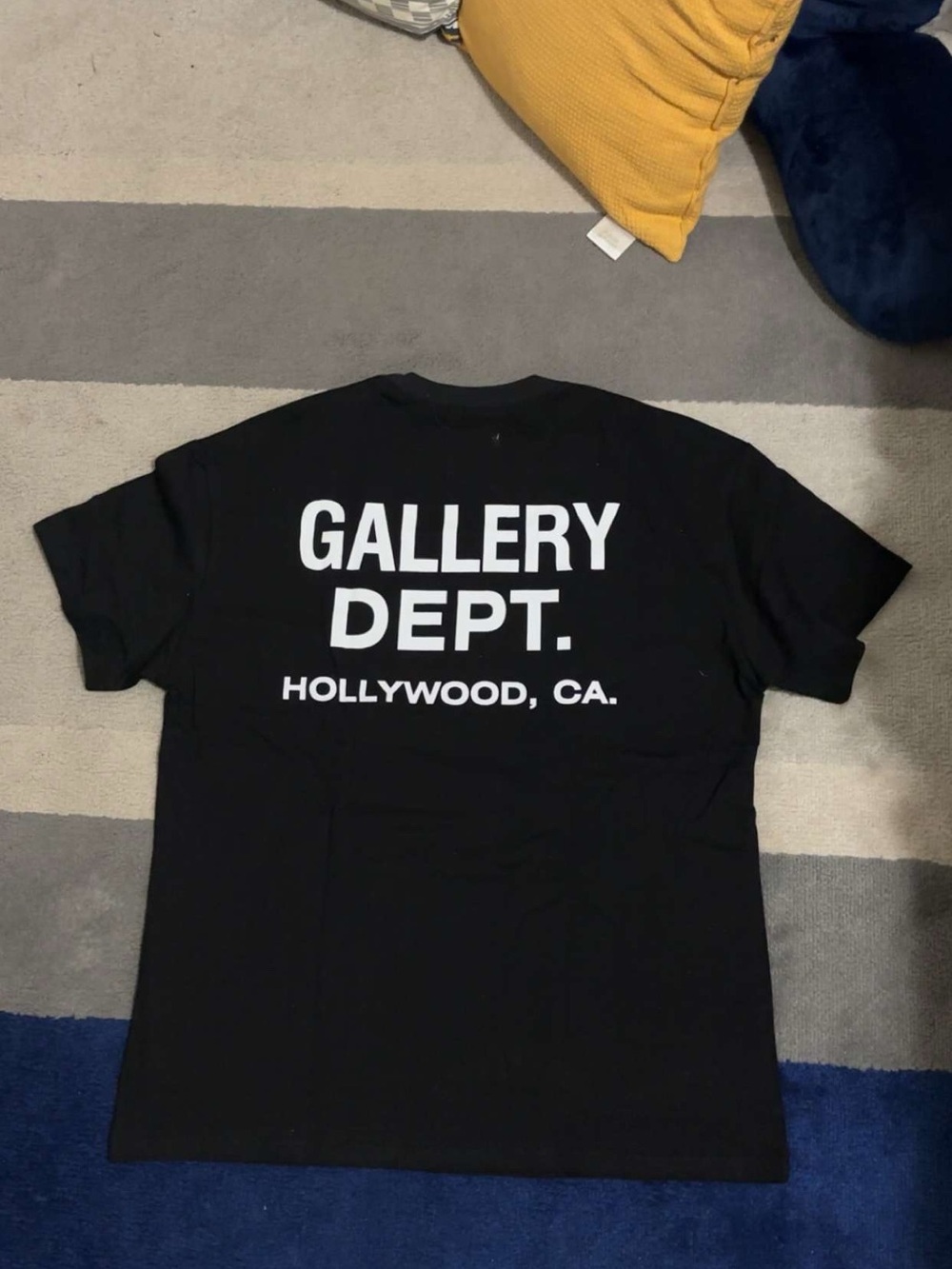 Gallery Dept Black T-Shirt with White Logo